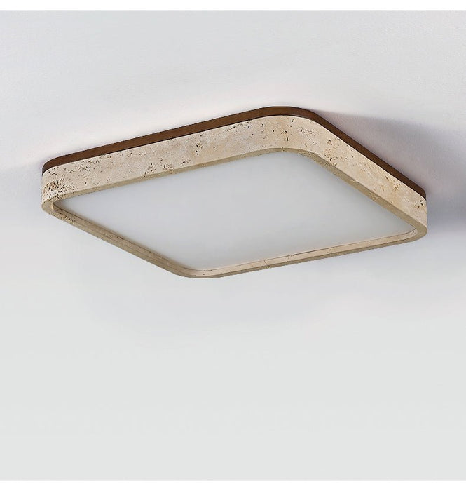 Calden Travertine Ceiling Lamp - Simprolos