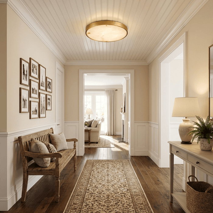 Calista Alabaster Ceiling Light - Simprolos