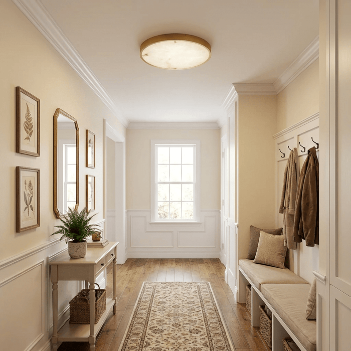 Calista Alabaster Ceiling Light - Simprolos