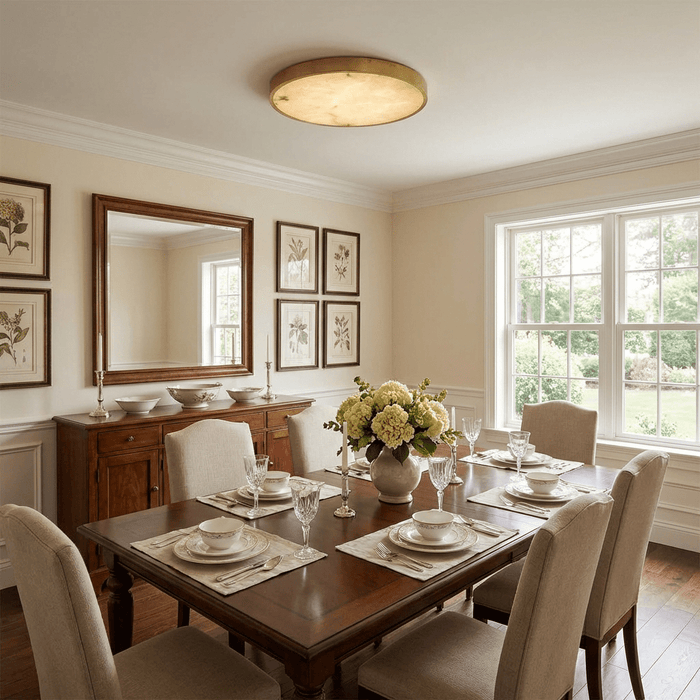 Calista Alabaster Ceiling Light - Simprolos