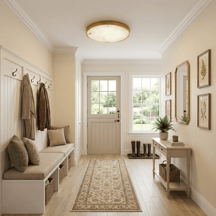 Calista Alabaster Ceiling Light - Simprolos