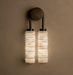 Calla Ribbed Alabaster Sconce - Simprolos