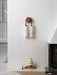 Calla Ribbed Alabaster Sconce - Simprolos