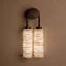 Calla Ribbed Alabaster Sconce - Simprolos