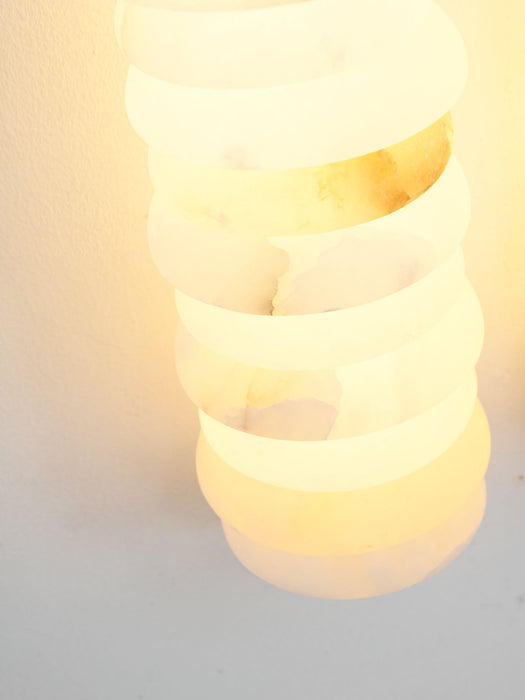 Calla Ribbed Alabaster Sconce - Simprolos