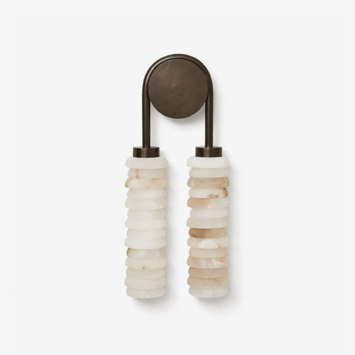 Calla Ribbed Alabaster Sconce - Simprolos