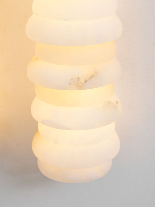 Calla Ribbed Alabaster Sconce - Simprolos