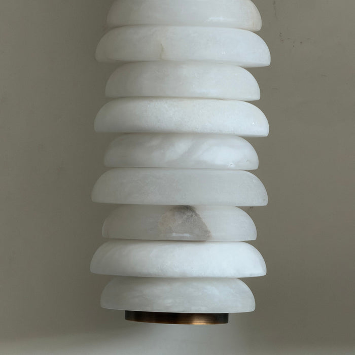 Calla Ribbed Alabaster Sconce - Simprolos