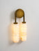 Calla Ribbed Alabaster Sconce - Simprolos