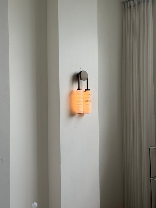 Calla Ribbed Alabaster Sconce - Simprolos