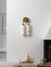 Calla Ribbed Alabaster Sconce - Simprolos