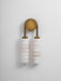 Calla Ribbed Alabaster Sconce - Simprolos