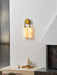 Calla Ribbed Alabaster Sconce - Simprolos
