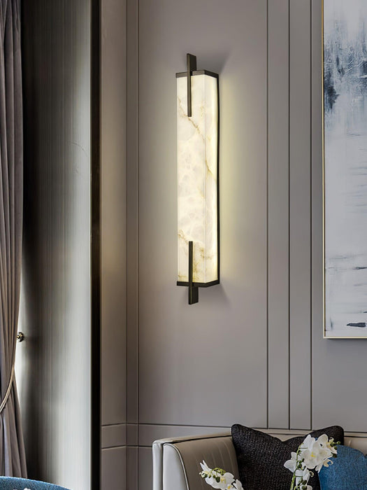 Calliope Alabaster Wall Sconce - Simprolos