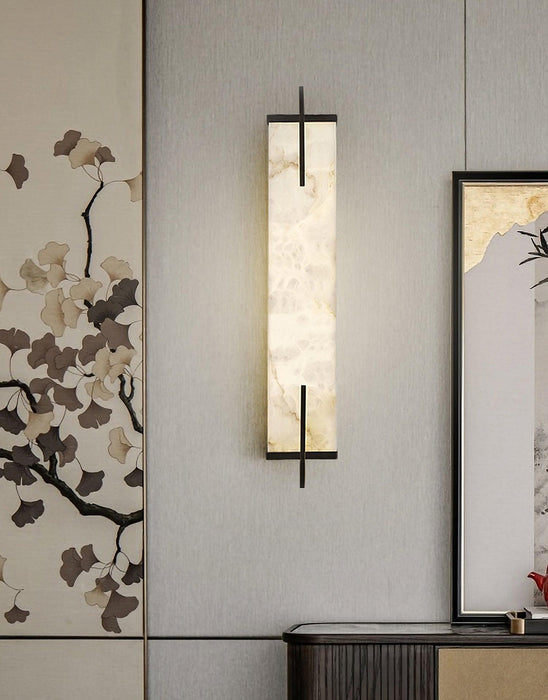 Calliope Alabaster Wall Sconce - Simprolos