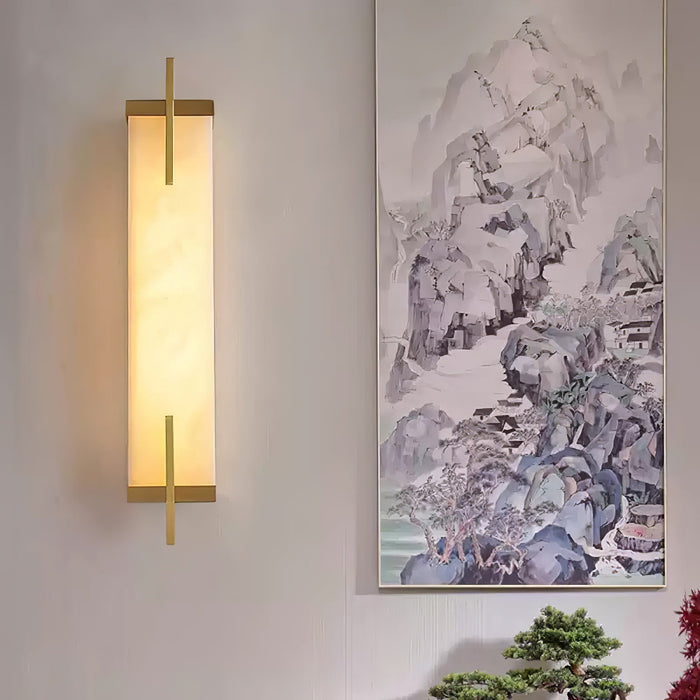 Calliope Alabaster Wall Sconce - Simprolos