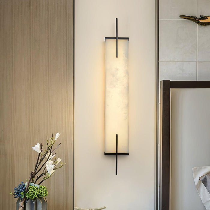 Calliope Alabaster Wall Sconce - Simprolos