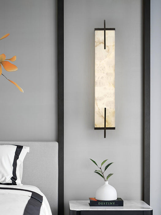Calliope Alabaster Wall Sconce - Simprolos