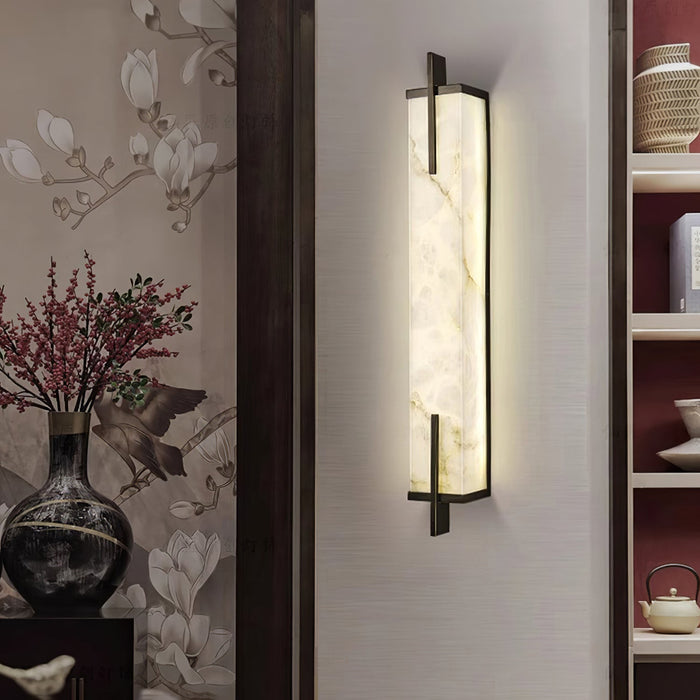 Calliope Alabaster Wall Sconce - Simprolos
