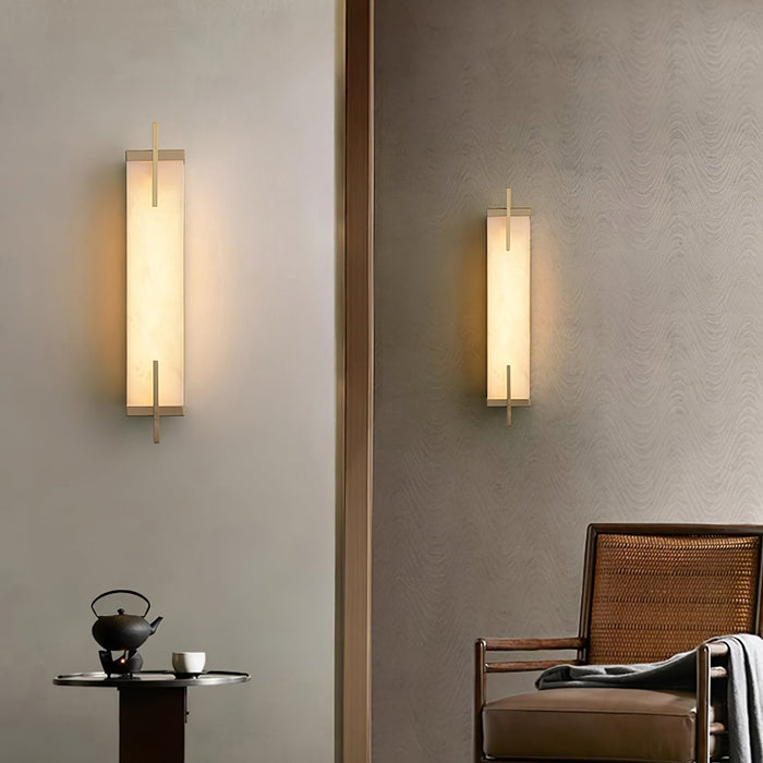 Calliope Alabaster Wall Sconce - Simprolos