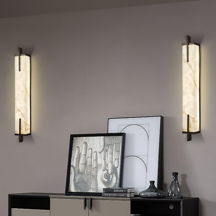Calliope Alabaster Wall Sconce - Simprolos
