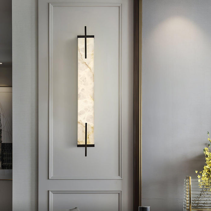 Calliope Alabaster Wall Sconce - Simprolos