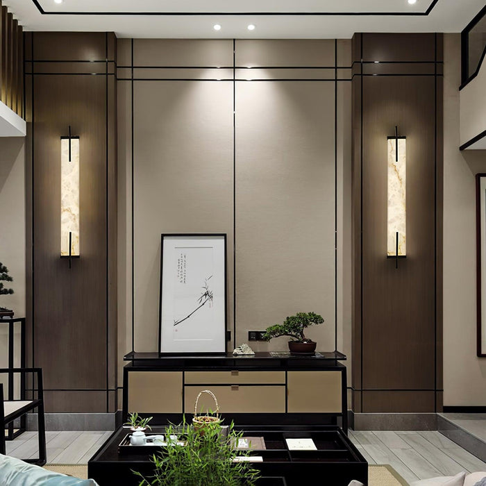 Calliope Alabaster Wall Sconce - Simprolos