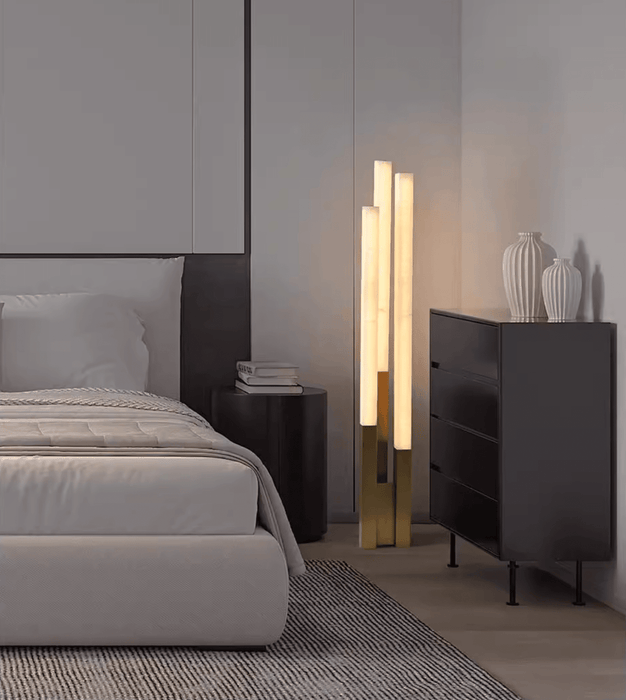 Callisto Alabaster Floor Lamp - Simprolos