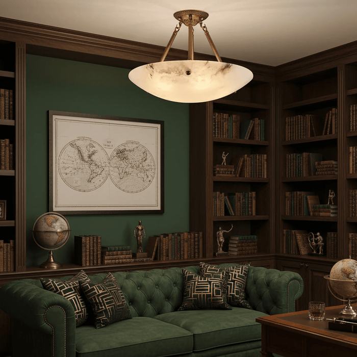 Calyra Alabaster Ceiling Light - Simprolos