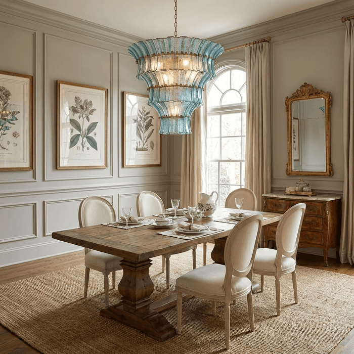 Calyra Tiered Glass Chandelier - Simprolos