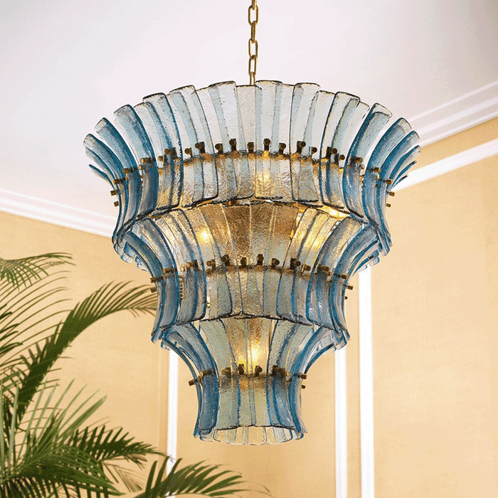Calyra Tiered Glass Chandelier - Simprolos