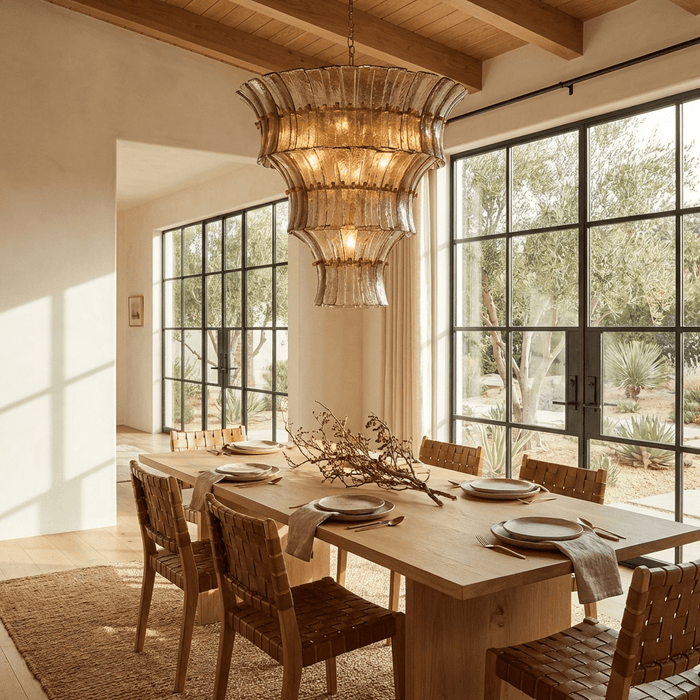 Calyra Tiered Glass Chandelier - Simprolos