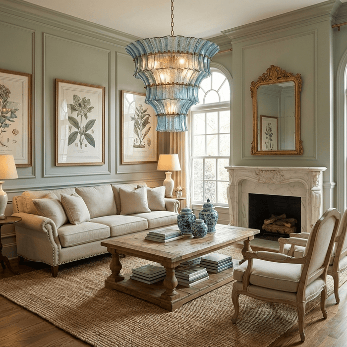Calyra Tiered Glass Chandelier - Simprolos