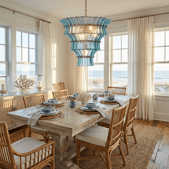 Calyra Tiered Glass Chandelier - Simprolos