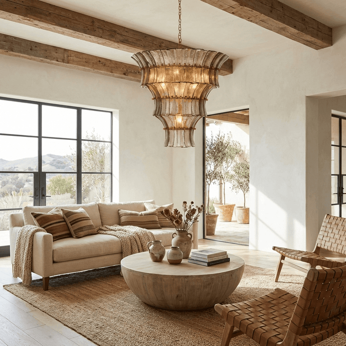 Calyra Tiered Glass Chandelier - Simprolos