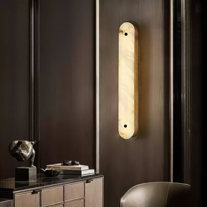 Calyxon Alabaster Wall Sconce - Simprolos