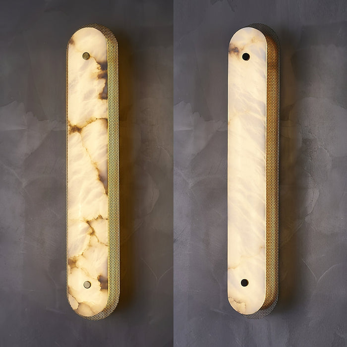 Calyxon Alabaster Wall Sconce - Simprolos