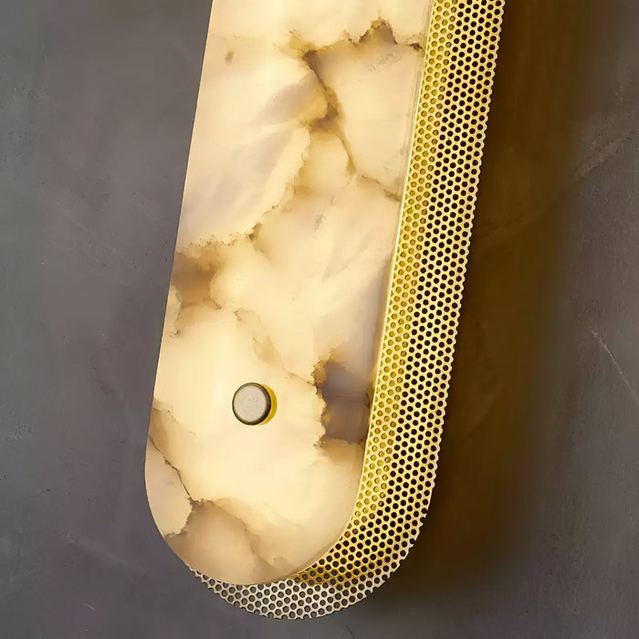 Calyxon Alabaster Wall Sconce - Simprolos