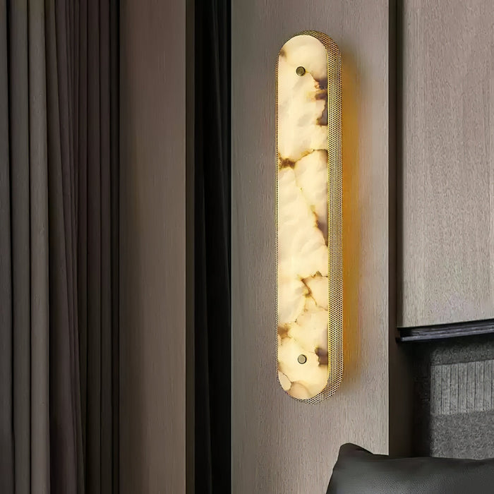Calyxon Alabaster Wall Sconce - Simprolos