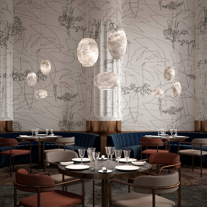 Camille Alabaster Pendant Lamp - Simprolos