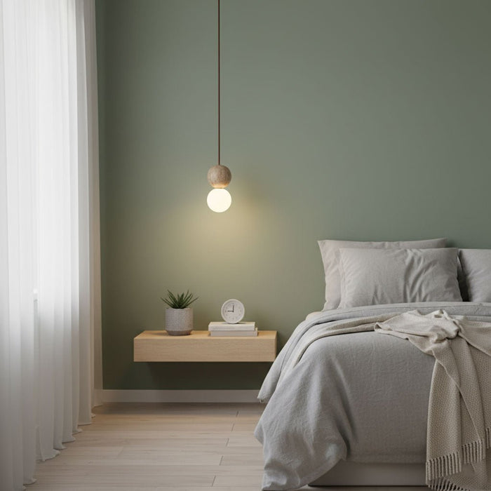 Camille Travertine Pendant Light - Simprolos