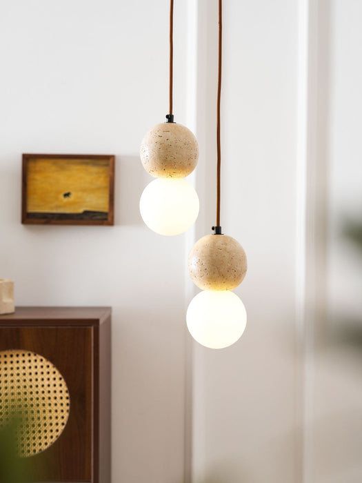Camille Travertine Pendant Light - Simprolos