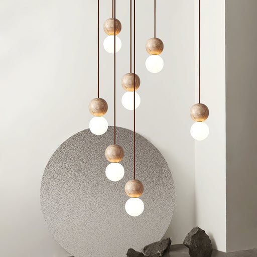 Camille Travertine Pendant Light - Simprolos
