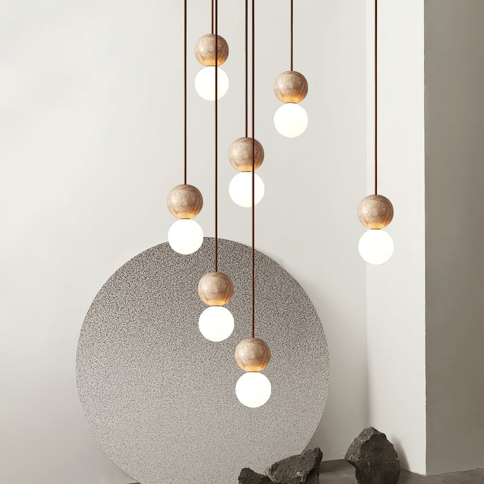 Camille Travertine Pendant Light - Simprolos