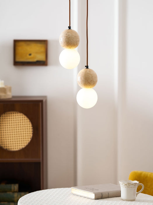 Camille Travertine Pendant Light - Simprolos