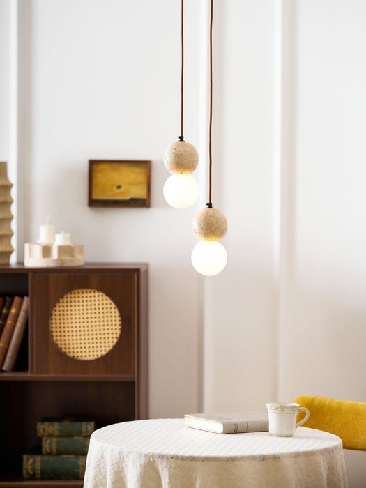 Camille Travertine Pendant Light - Simprolos