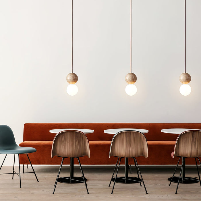 Camille Travertine Pendant Light - Simprolos