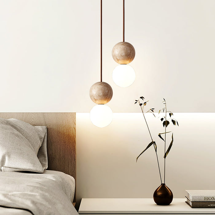 Camille Travertine Pendant Light - Simprolos