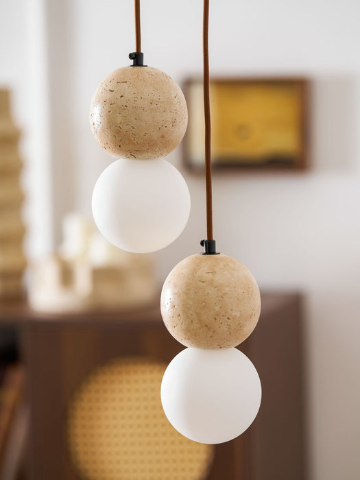 Camille Travertine Pendant Light - Simprolos