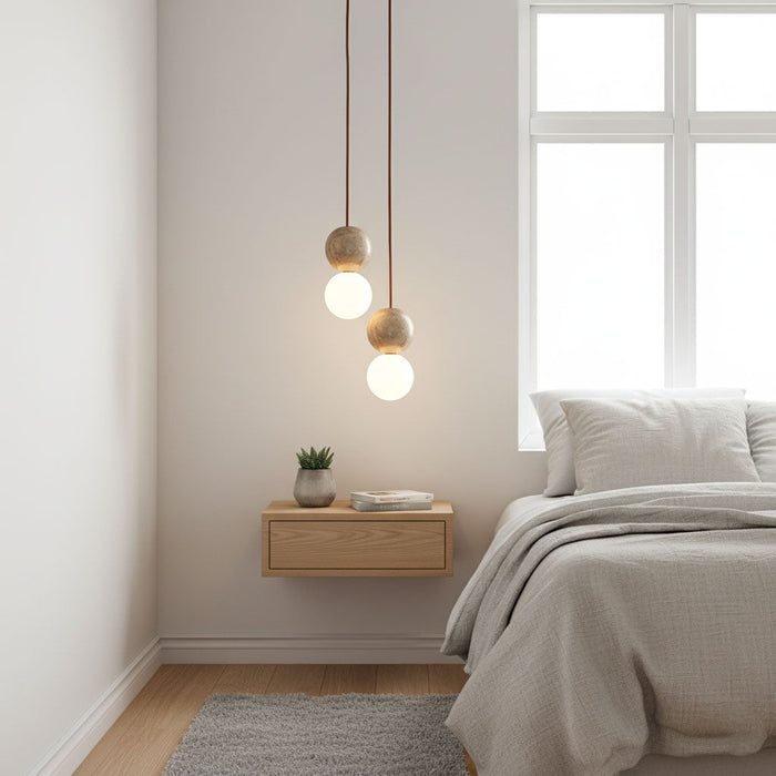 Camille Travertine Pendant Light - Simprolos